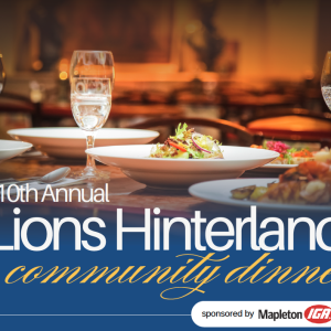 Lions' Hinterland Community Dinner